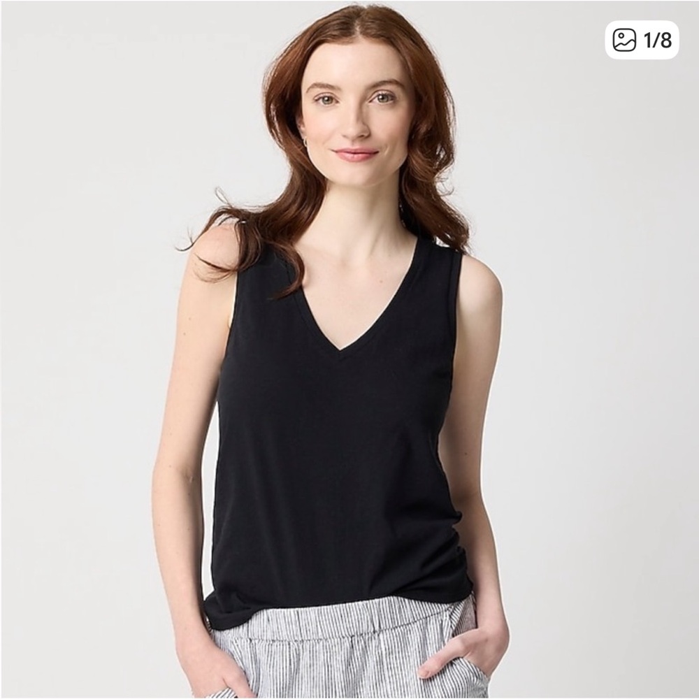 NWT J.Crew Factory Slub cotton V-neck tank top